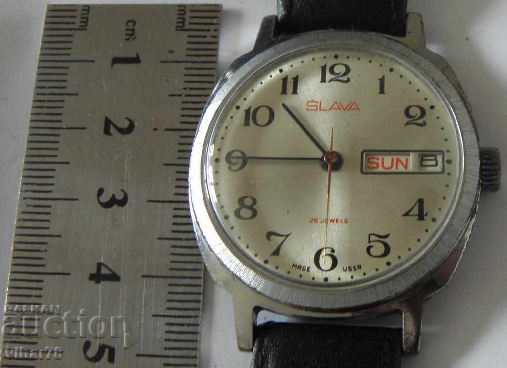RARE MEN'S WATCH SLAVA-SLAVA with price 49.99 BGN | € 25.56 RARE MEN'S WATCH SLAVA-SLAVA with price 49.99 BGN | € 25.56