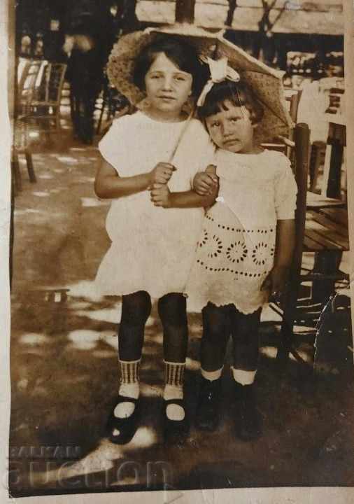 OLD CHILDREN'S PHOTO PHOTO KINGDOM BULGARIA CHILD GIRL