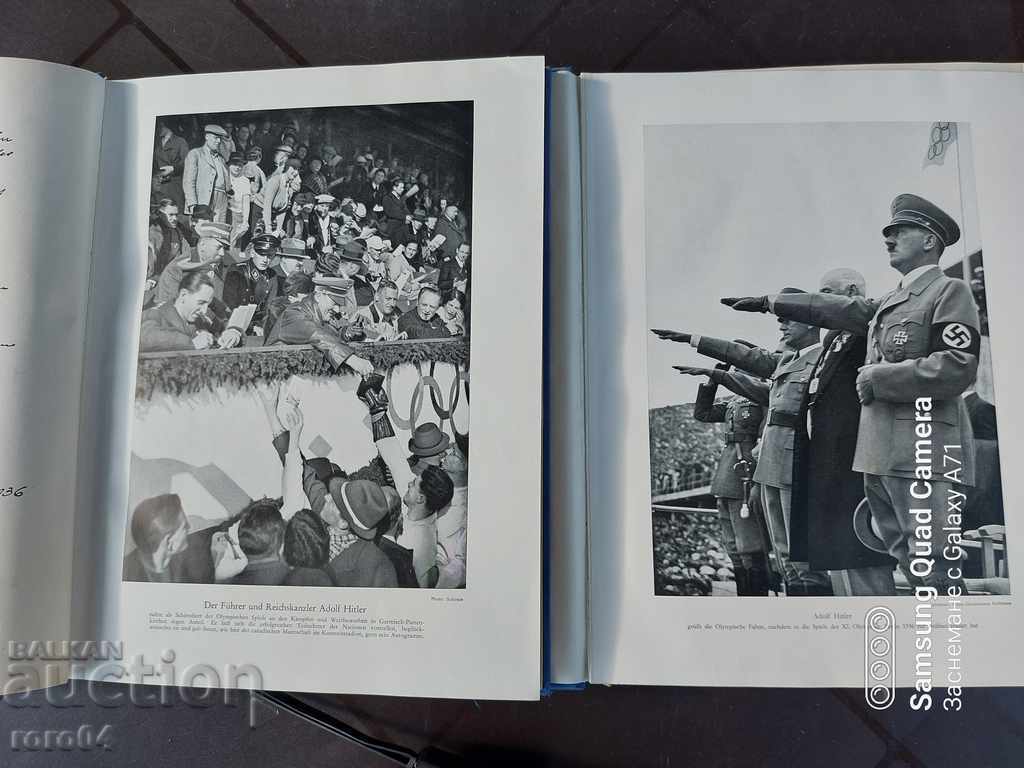 Auction OLYMPICS - ALMANAC - BERLIN - 1936 Auction OLYMPICS - ALMANAC - BERLIN - 1936