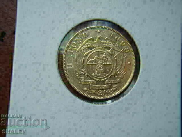 1 Pond 1898 South Africa - XF/AU (gold)