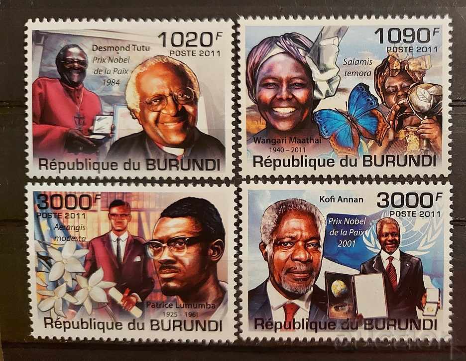 Burundi 2011 Personalities 8 € MNH Burundi 2011 Personalities 8 € MNH