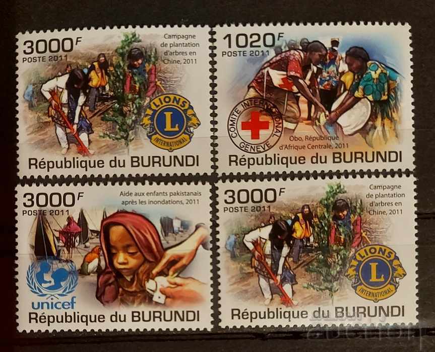 Burundi 2011 Humanitarian organizations 8 € MNH