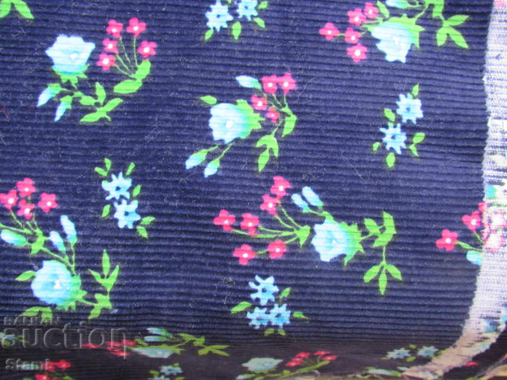 Delivery of Fabric velvet-dark blue with a print of 90/50 cm Delivery of Fabric velvet-dark blue with a print of 90/50 cm