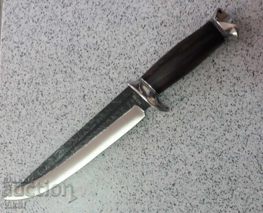 Σταθερό κυνηγετικό μαχαίρι με σκληρή θήκη R6 -180x300