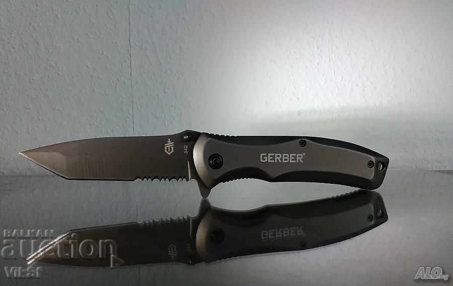 Нож  Gerber 85 х 196 полу-автоматичен / американско танто/
