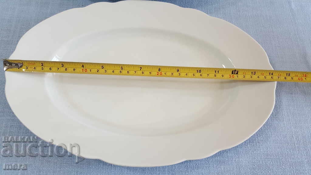 Auction Large porcelain elliptical plates - Bavaria Auction Large porcelain elliptical plates - Bavaria