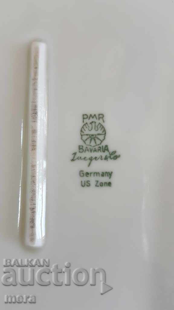 Large porcelain elliptical plates - Bavaria - 5 Large porcelain elliptical plates - Bavaria - 5