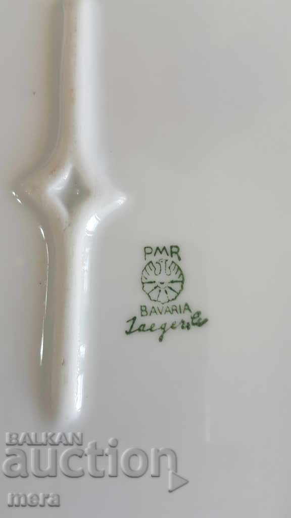 Large porcelain elliptical plates - Bavaria - 6 Large porcelain elliptical plates - Bavaria - 6