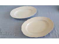 Large porcelain elliptical plates - Bavaria