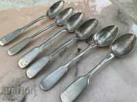 Silver teaspoons / coffee Tsarist Russia from the XIX century.