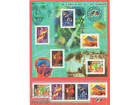 2001. France. Scientific events of the 20th century. Block.