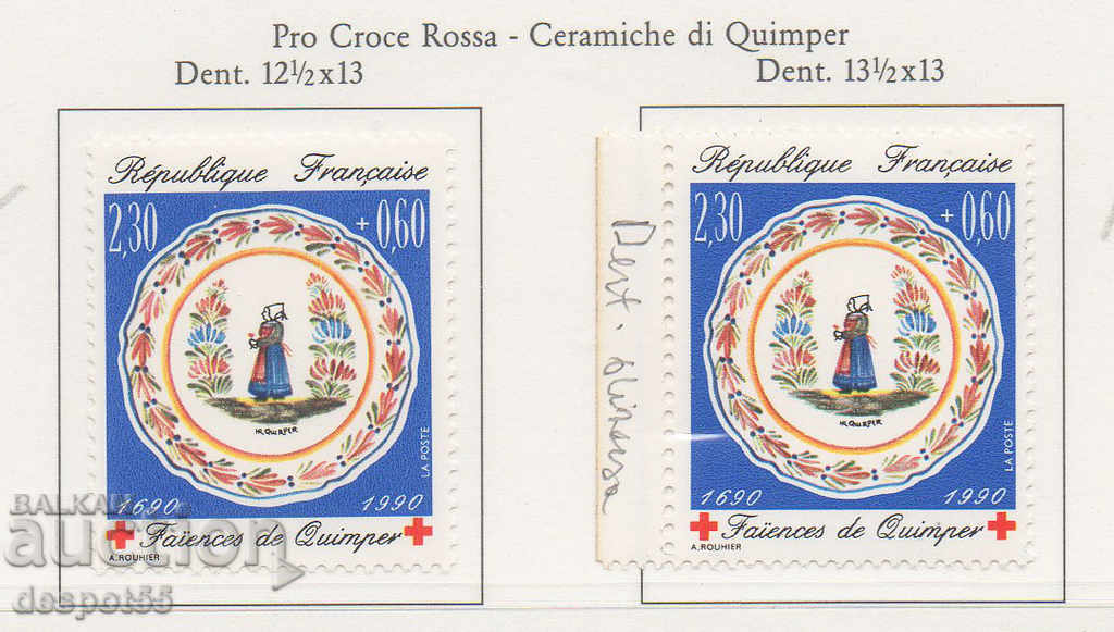 1990. Franța. Crucea Rosie.