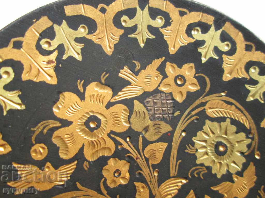 Auction Old decorative plate decoration handmade 24kt gold Auction Old decorative plate decoration handmade 24kt gold