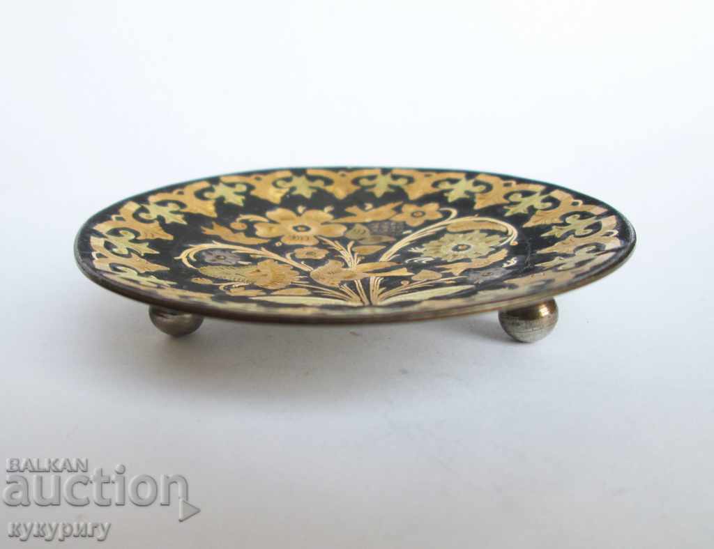 Old decorative plate decoration handmade 24kt gold - 5 Old decorative plate decoration handmade 24kt gold - 5