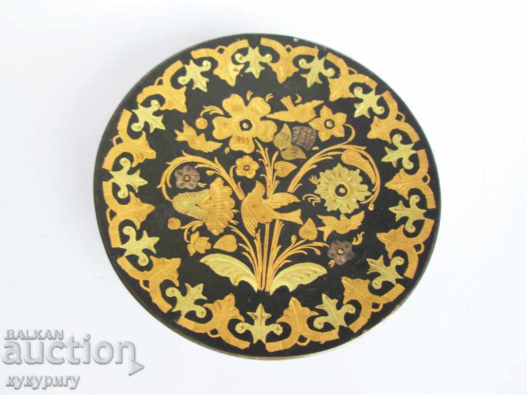 Old decorative plate decoration handmade 24kt gold - 7 Old decorative plate decoration handmade 24kt gold - 7