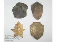 Lot 4 badges signs unfinished wrong curiosity Mongolia