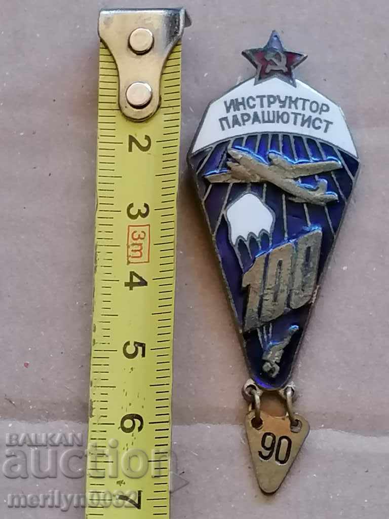 Badge Parachutist Instructor USSR badge - 6 Badge Parachutist Instructor USSR badge - 6