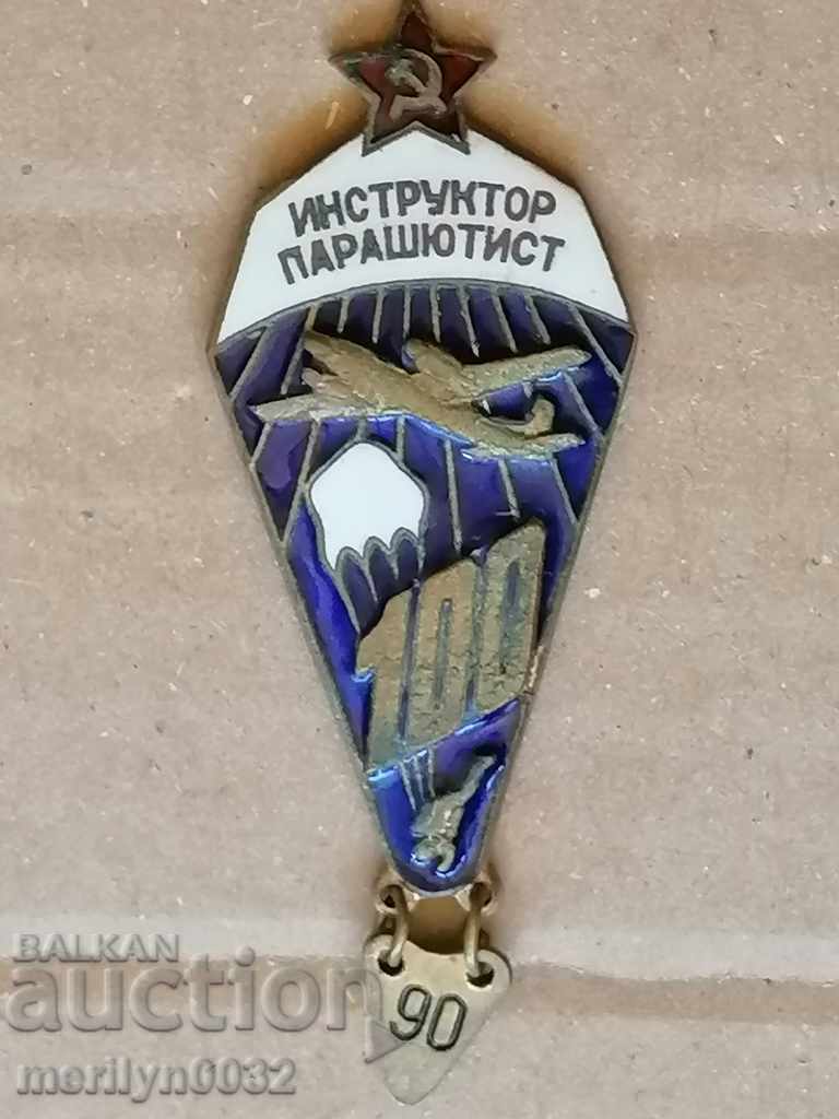 Insignă parașutist instructor insignă URSS