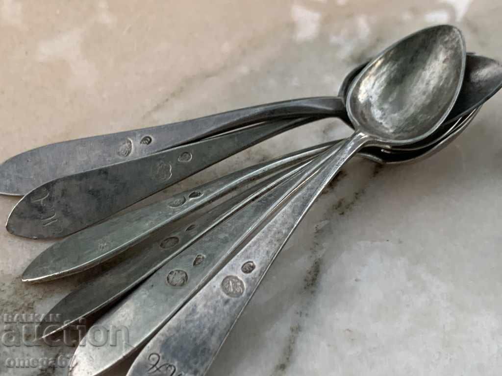 Delivery of Silver teaspoons for tea/coffee with tugra