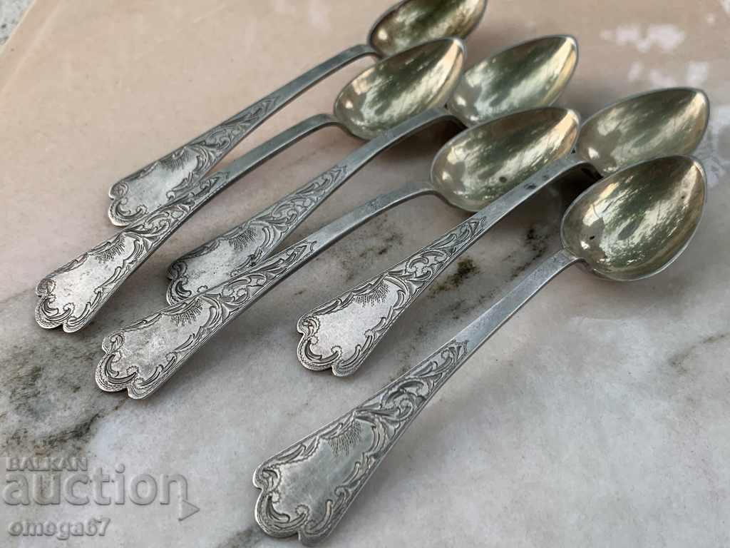 Auction Silver tea / coffee spoons from the beginning. of the twentieth century. Auction Silver tea / coffee spoons from the beginning. of the twentieth century.