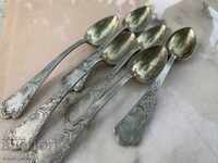 Ασημένια κουταλάκια τσαγιού/καφέ από αρχές του 20ου αιώνα