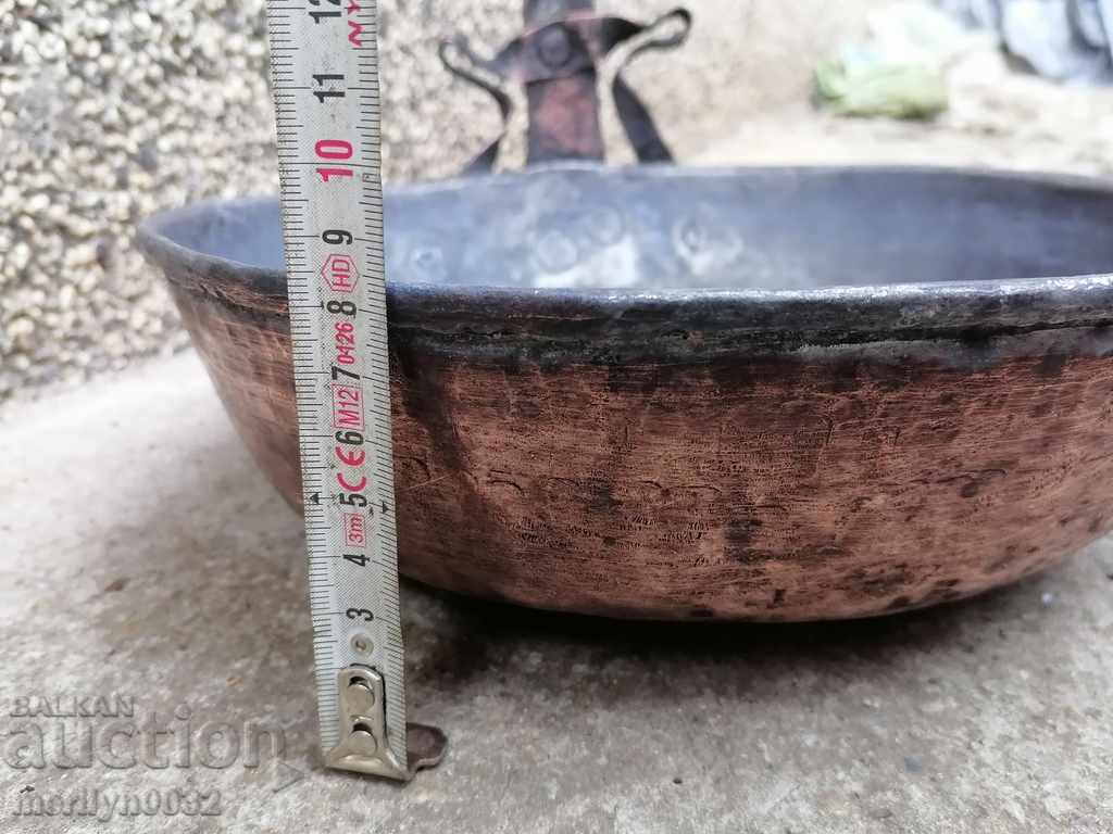 Стар меден тиган, бакър, тава, меден съд - 6 Стар меден тиган, бакър, тава, меден съд - 6