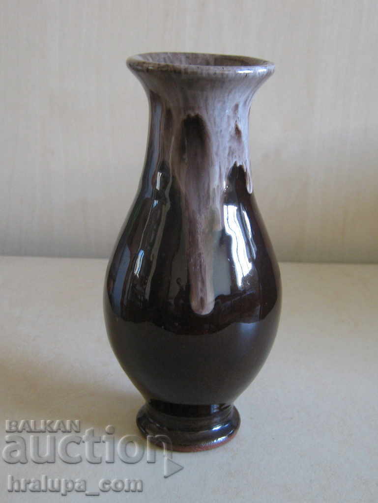 Керамична ваза вазичка гланц декорация