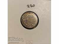 Bulgaria 50 cent 1912 silver. 100% natural patina!
