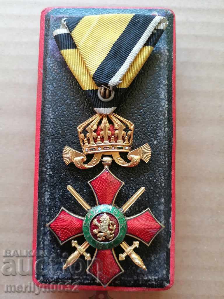 Delivery of Order For Military Merit 4th degree Principality of Bulgaria ribbon