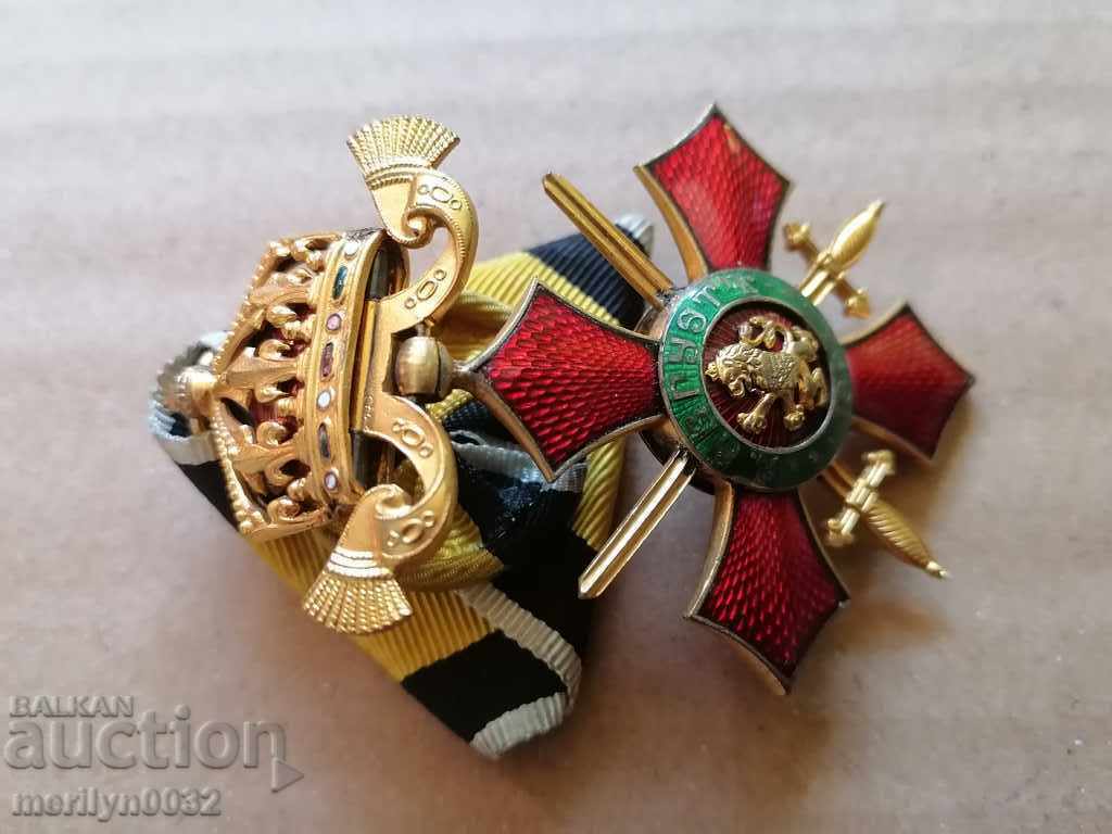 Panglică Ordinul pentru Meritul Militar gradul IV Principatul Bulgariei - 5