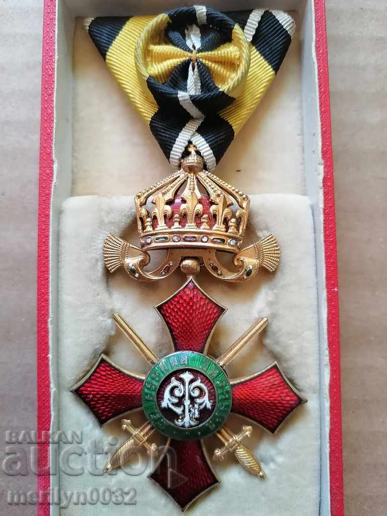 Panglica Ordinului Meritului Militar gradul IV Principatul Bulgariei