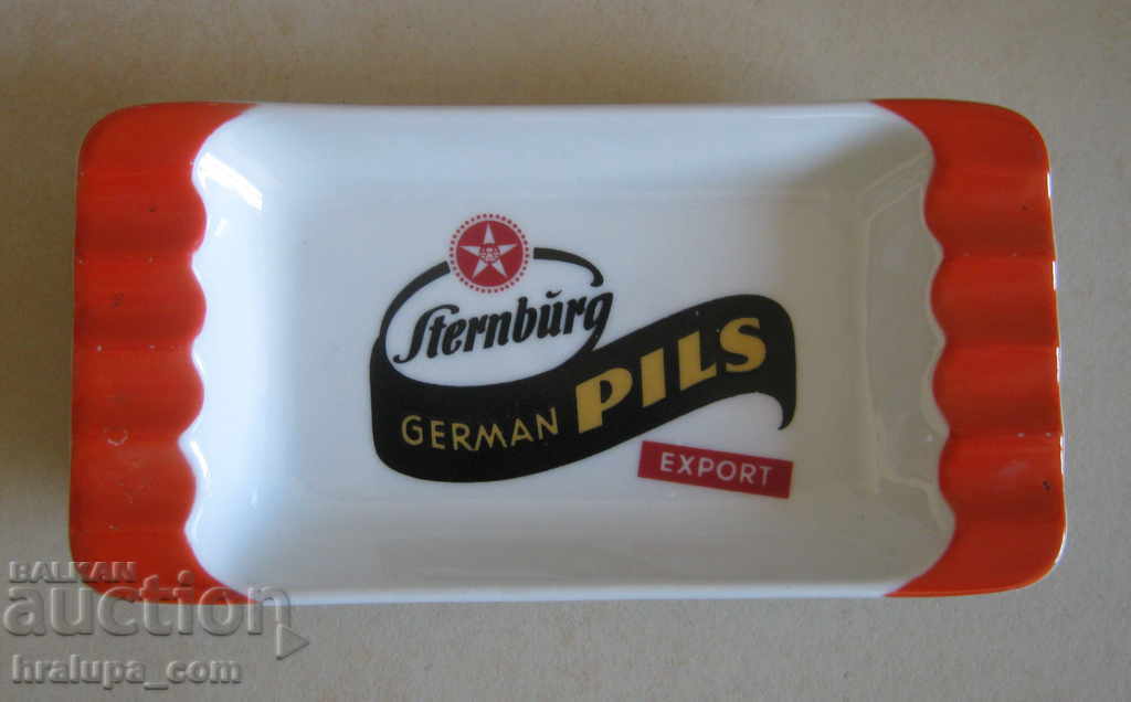 Porcelain ashtray Stenburg German Pils Germany 60s