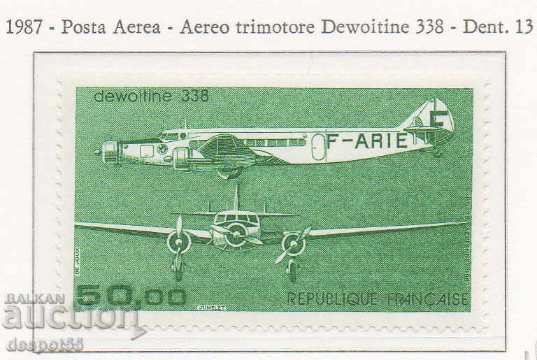 1987. France. Air mail.