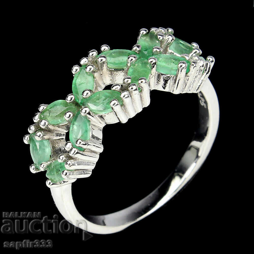 LUXURY ELEGANT RING EMERALD "CLOVER" with price 172.00 BGN | € 87.94 LUXURY ELEGANT RING EMERALD "CLOVER" with price 172.00 BGN | € 87.94