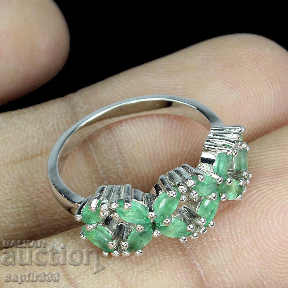 Auction LUXURY ELEGANT RING EMERALD "CLOVER" Auction LUXURY ELEGANT RING EMERALD "CLOVER"