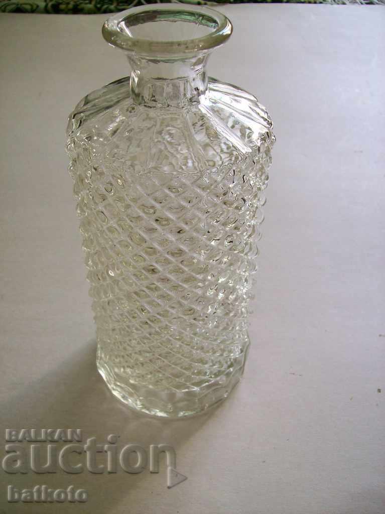 Old crystal whiskey bottle