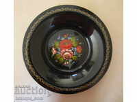 Old Russian metal decorative plate