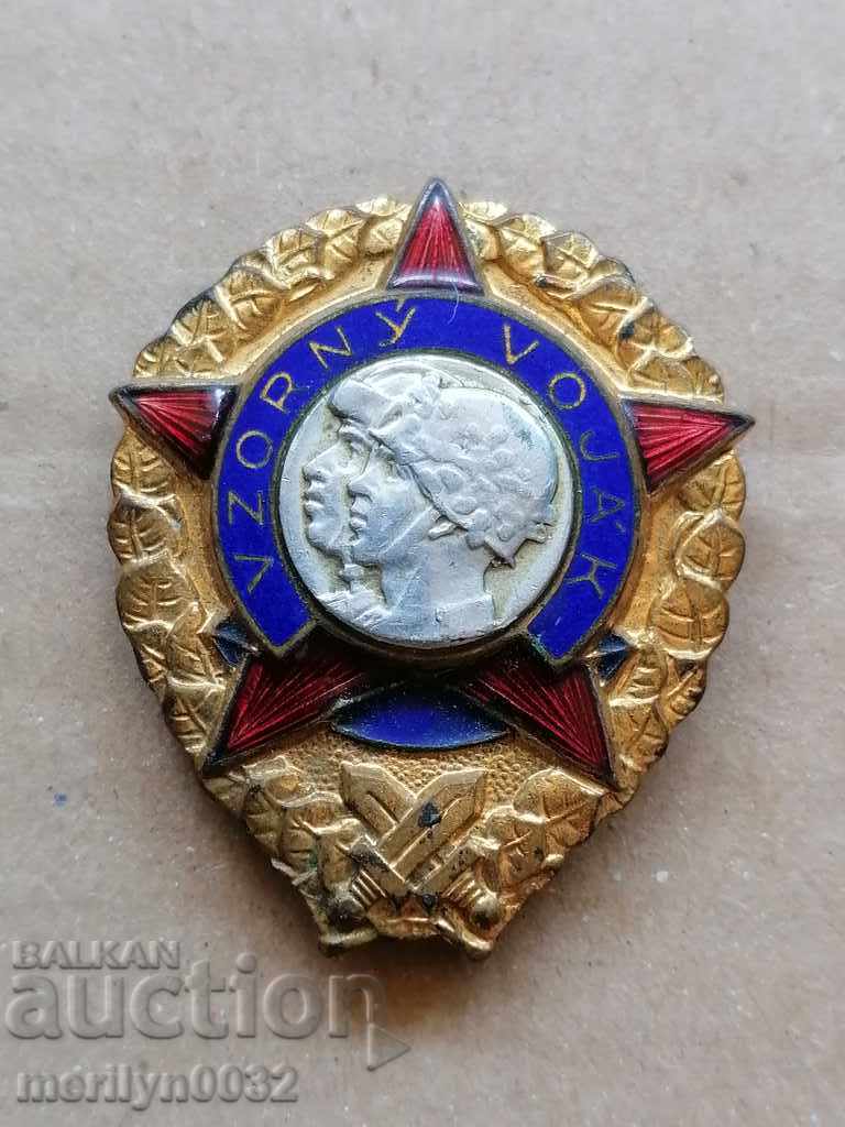 Foreign military badge medal badge