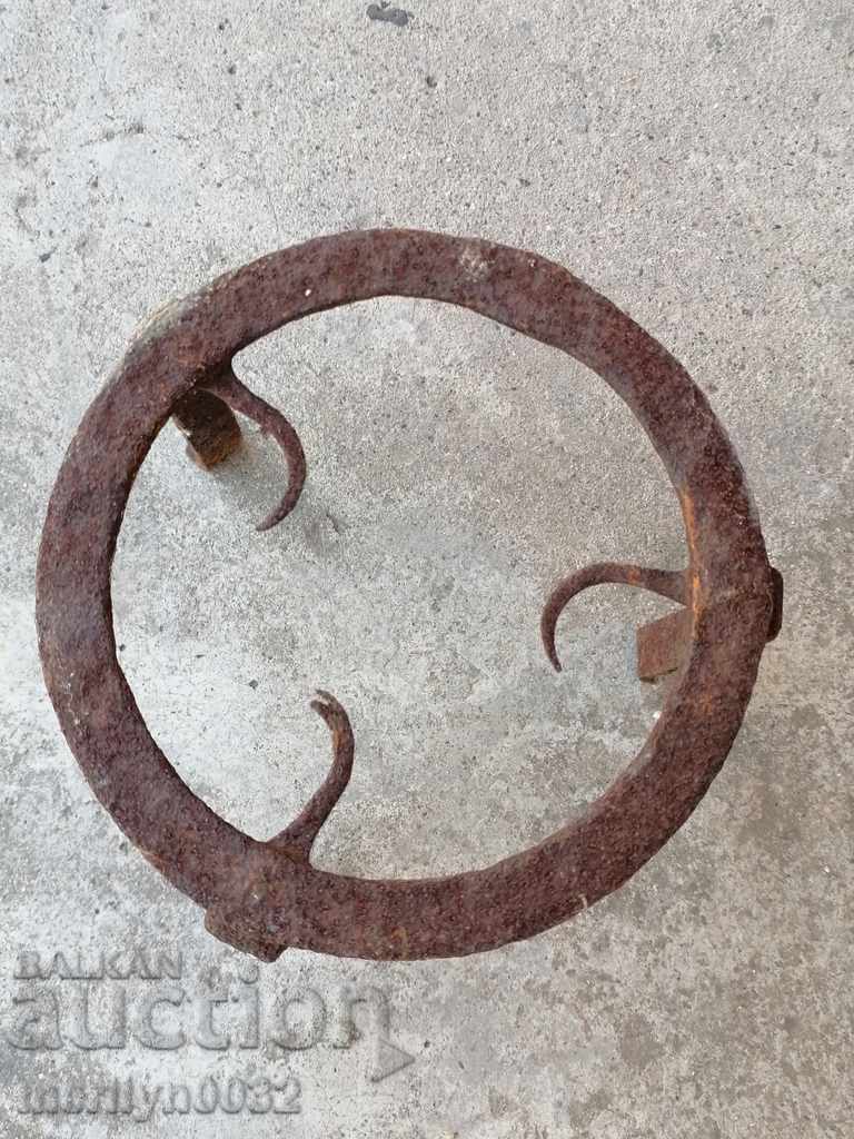 Delivery of An old forged sack, fireplace, grill, wrought iron Delivery of An old forged sack, fireplace, grill, wrought iron