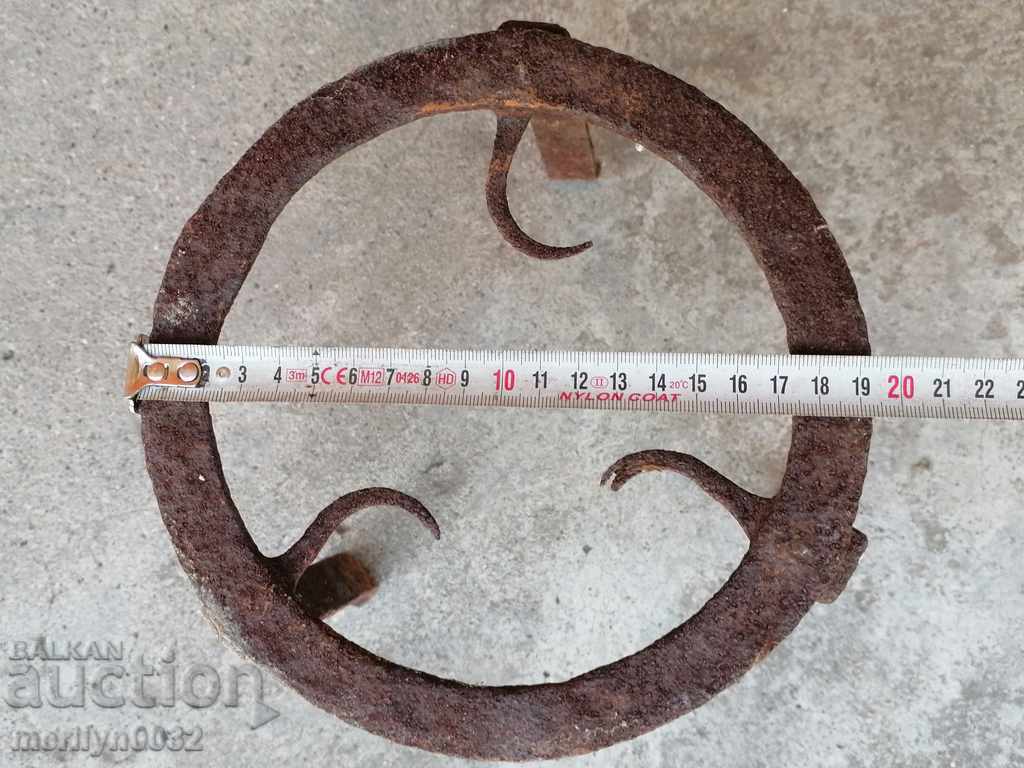 An old forged sack, fireplace, grill, wrought iron - 5 An old forged sack, fireplace, grill, wrought iron - 5