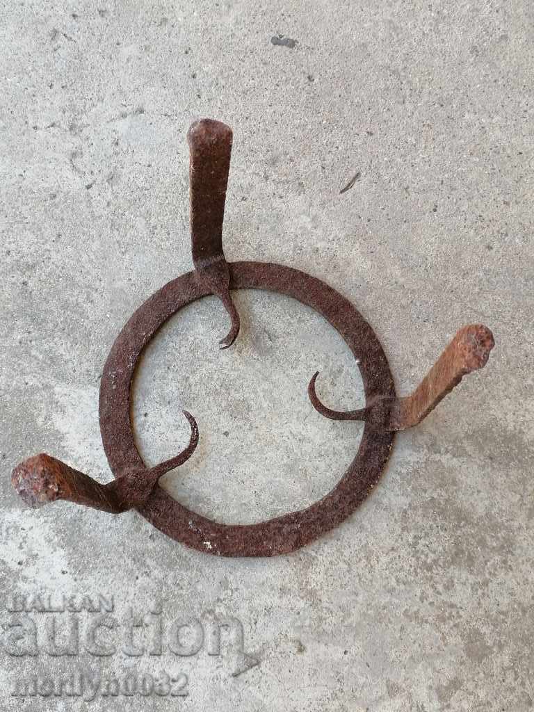 An old forged sack, fireplace, grill, wrought iron - 6 An old forged sack, fireplace, grill, wrought iron - 6