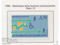1988. Franța. Acces facil pentru persoanele cu dizabilități.