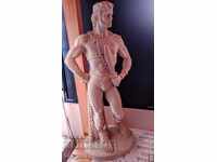 Statue, alabaster figure, Gladiator