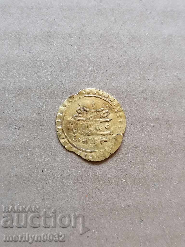 Auction 1/4 quarter Zeri Mahbub Turkish gold coin 1223/1 0.8 gram Auction 1/4 quarter Zeri Mahbub Turkish gold coin 1223/1 0.8 gram