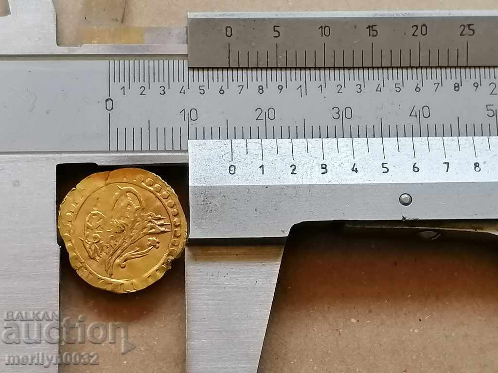 1/4 quarter Zeri Mahbub Turkish gold coin 1223/1 0.8 gram - 5 1/4 quarter Zeri Mahbub Turkish gold coin 1223/1 0.8 gram - 5