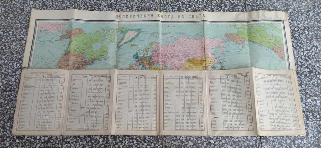 Delivery of POLITICAL MAP OF THE WORLD 1961 SCALE 1:40 000 000 Delivery of POLITICAL MAP OF THE WORLD 1961 SCALE 1:40 000 000