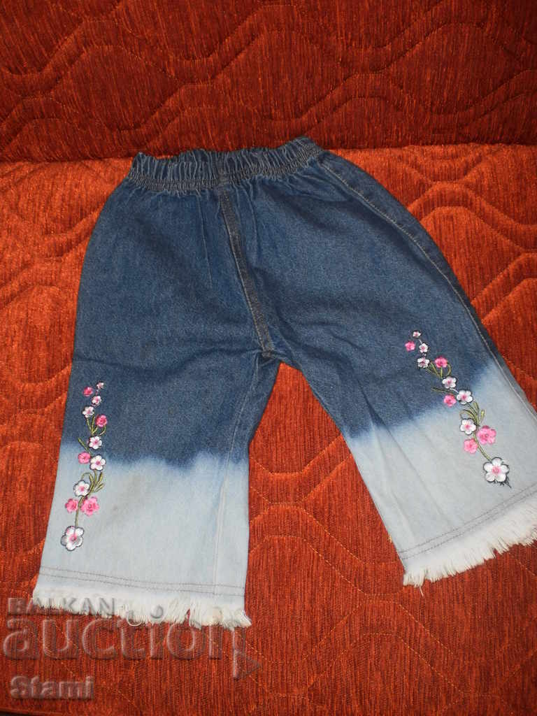 Children's suit with 3/4 pants and ombre denim blouse for 2-3 years - 5 Children's suit with 3/4 pants and ombre denim blouse for 2-3 years - 5