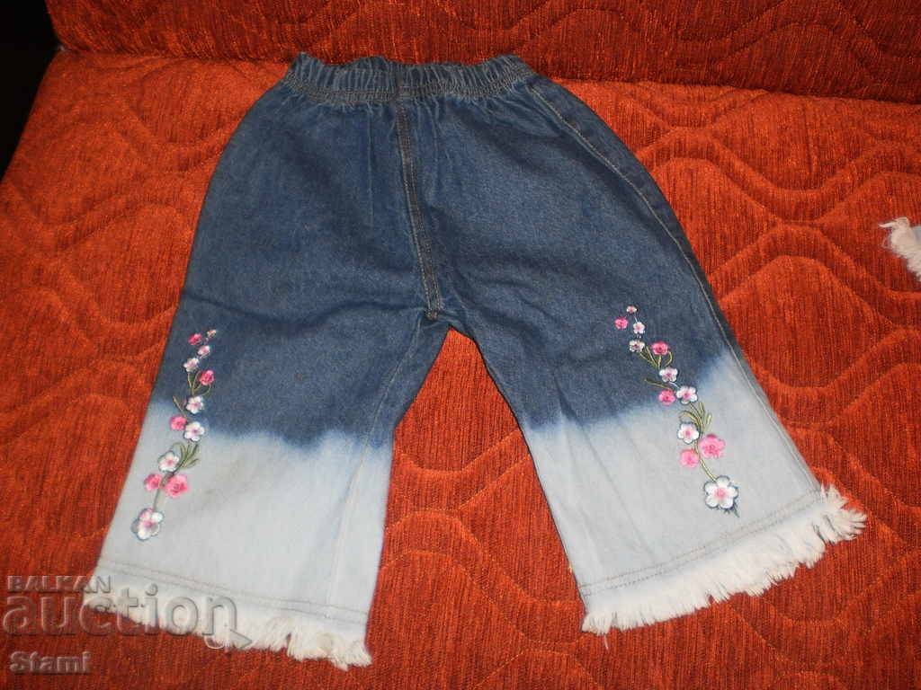 Children's suit with 3/4 pants and ombre denim blouse for 2-3 years - 6 Children's suit with 3/4 pants and ombre denim blouse for 2-3 years - 6