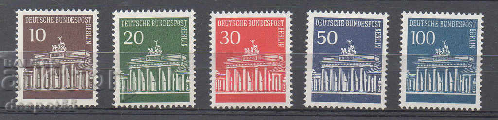 1966-67. Berlin. Brandenburg gate.