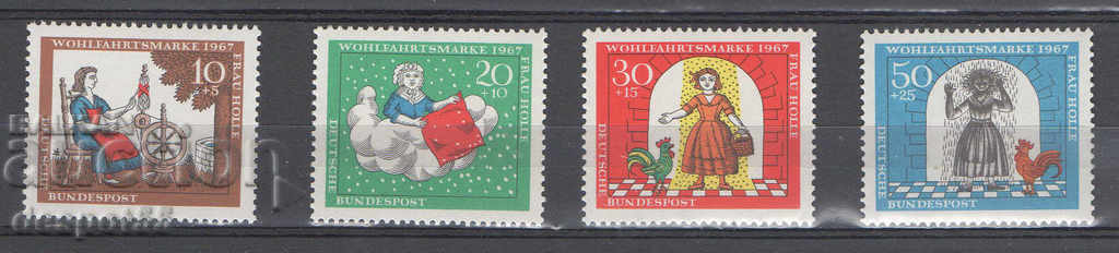 1967. GFR. Φιλανθρωπικά γραμματόσημα - Ιστορίες.